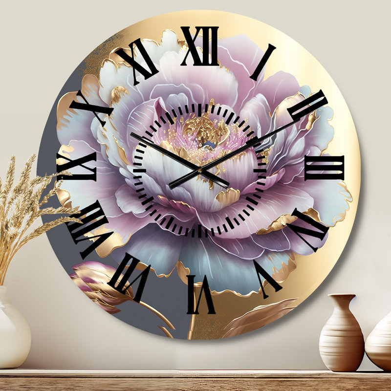 Horloge murale florale et botanique, Médium