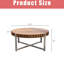 Table basse de 31,4 pouces fabriquée à la main avec base, couleur de bois classique facile à assembler, style minimaliste pour un décor nordique