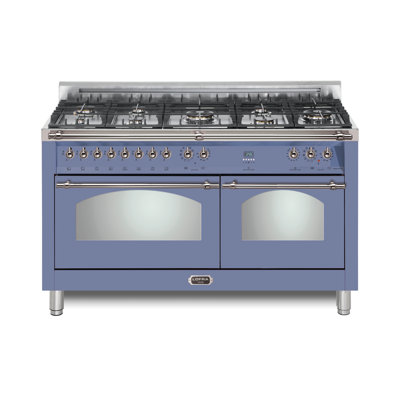 Lofra Dolcevita Series 60 Inch Dual Fuel Range with 8 Sealed Brass Burners