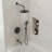Tub and Shower Faucet Set with 9" Rainfall Shower Head and 3‑Setting Handheld Shower, Valve Included-109786361