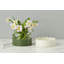 Vase 2 en 1 à fleurs festonnées - Blanc/Vert de sapin-946938863