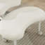 Chaise de méditation artificielle plus avec pieds croisés, roues et tabouret réglable-512033162