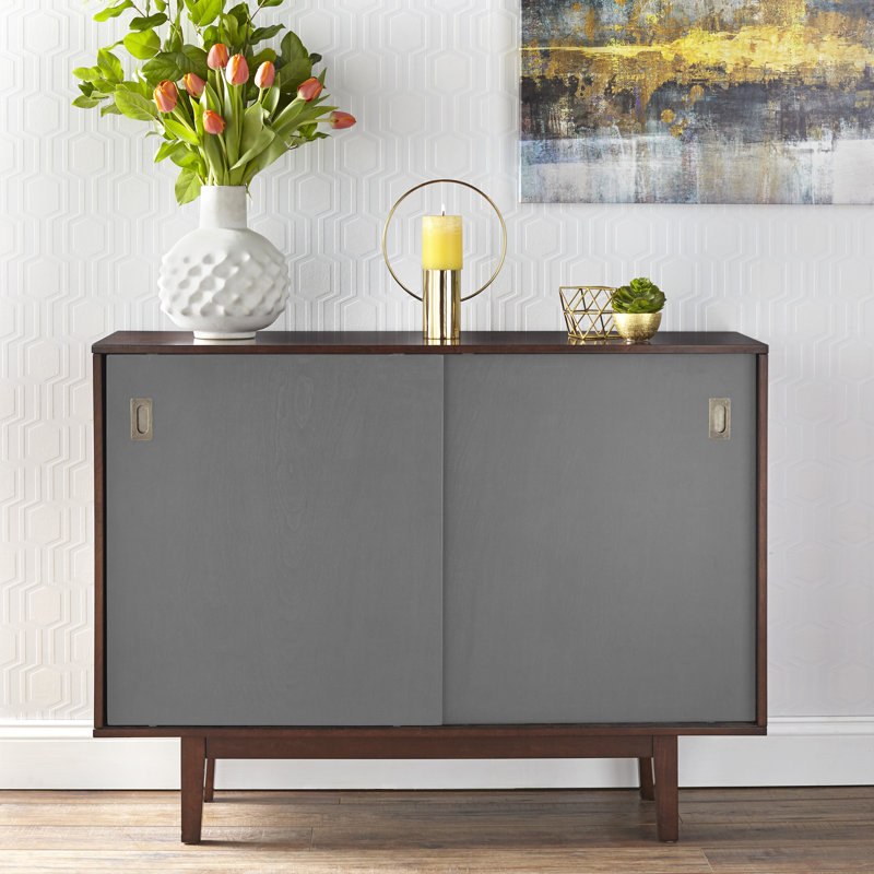 Amalfi 47.3'' Sideboard, Walnut/Charcoal