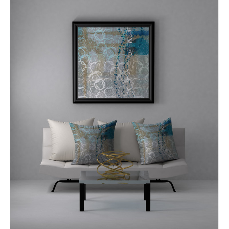 Housse de coussin décorative carrée impeccable et insert, 24 po x 24 po
