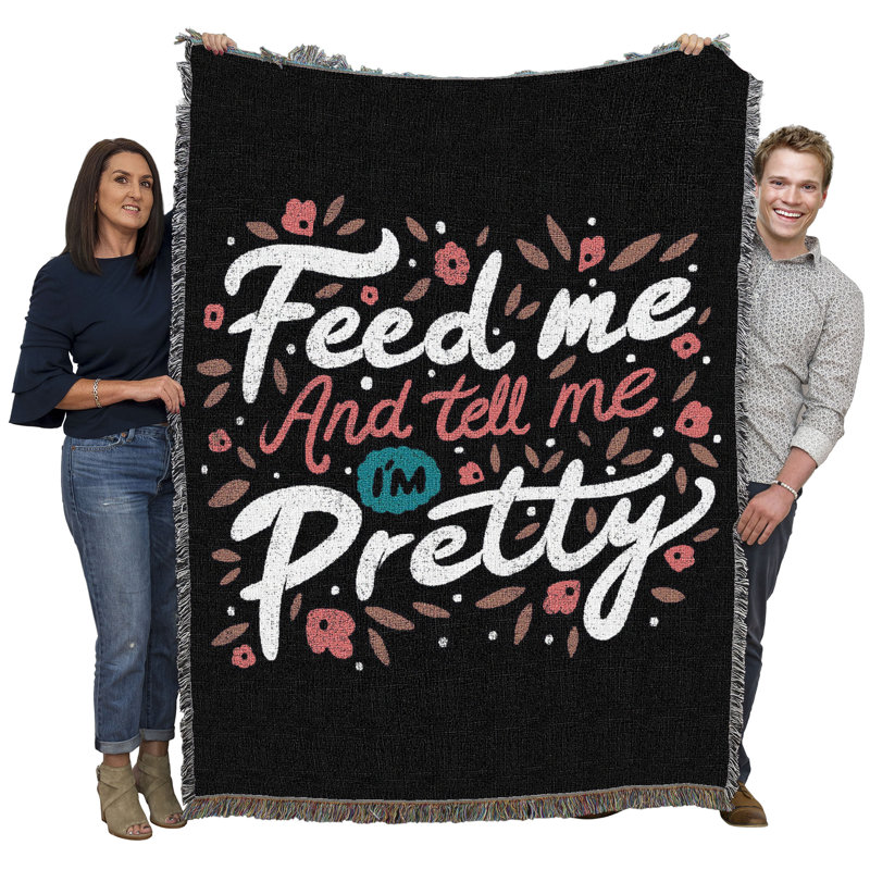 Pure Country Weavers Extra Life Coffee par Tobe Fonseca - Couverture en tapisserie tissée humoristique en coton - Fabriqué aux États-Unis (72 x 54)
