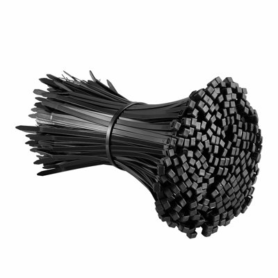 1000 Pack Cable Zip Ties 8-inch Cable Wire Ties & 45LBS High Tensile Strength