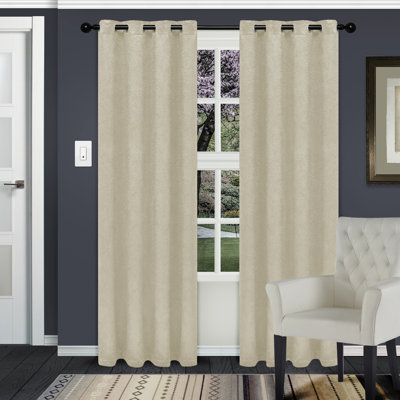Vedder Geometric Room Darkening Thermal Curtain Panels
