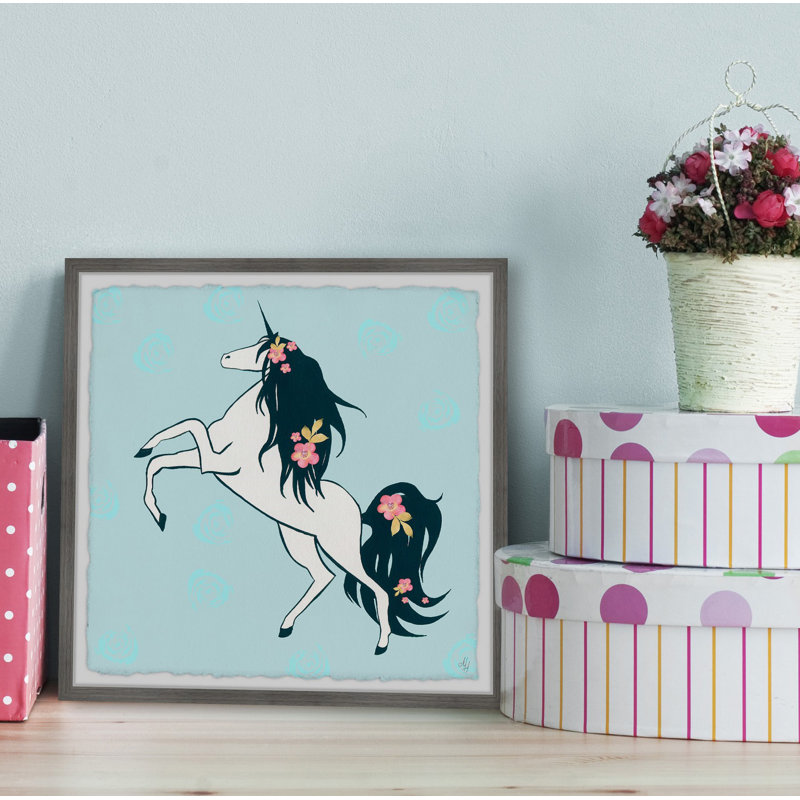Impression encadrée de licorne Skylark, H 12 po x l 12 po