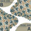 Housse de coussin en lin à imprimé de blocs Fab Fabine, printemps été, (Pushsamhita, bleu)-106357725-106357728