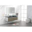 Lavabo de salle de bain bleu en ABS - 24 po Rectangulaire, fixation au-dessus du comptoir, évier à décoloration rapide ovale 24 po x 14 po, installation, hygiénique, à l'usure, efficace