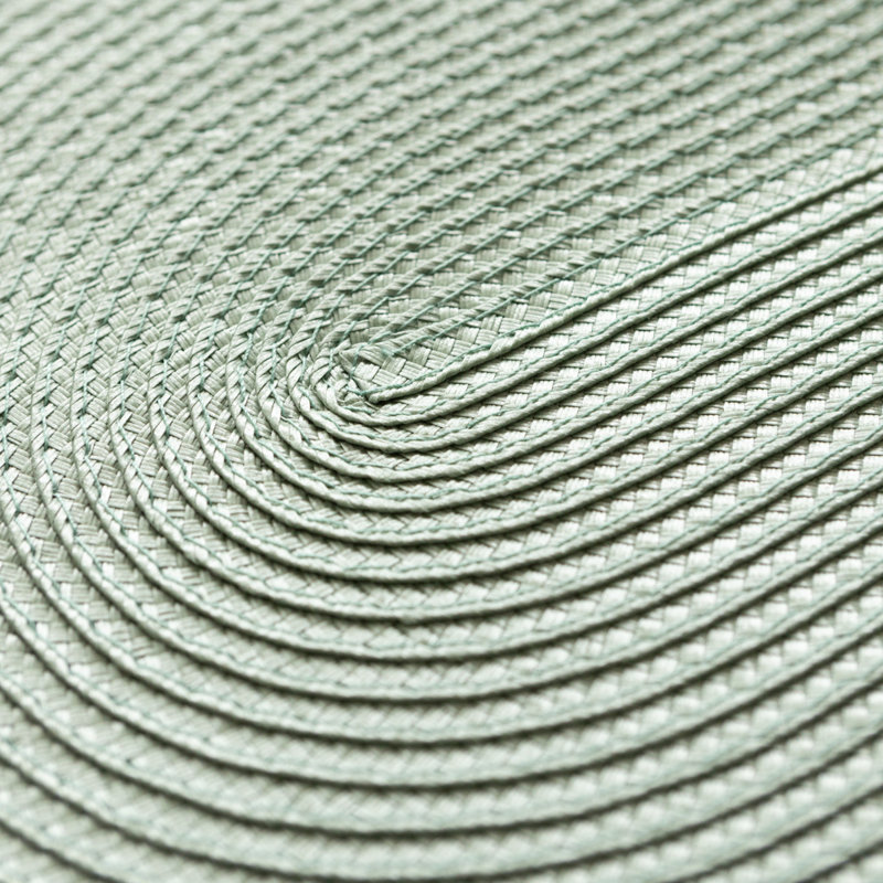 Sage Green 44 x 29cm Oval Weave Placemats Set of 4