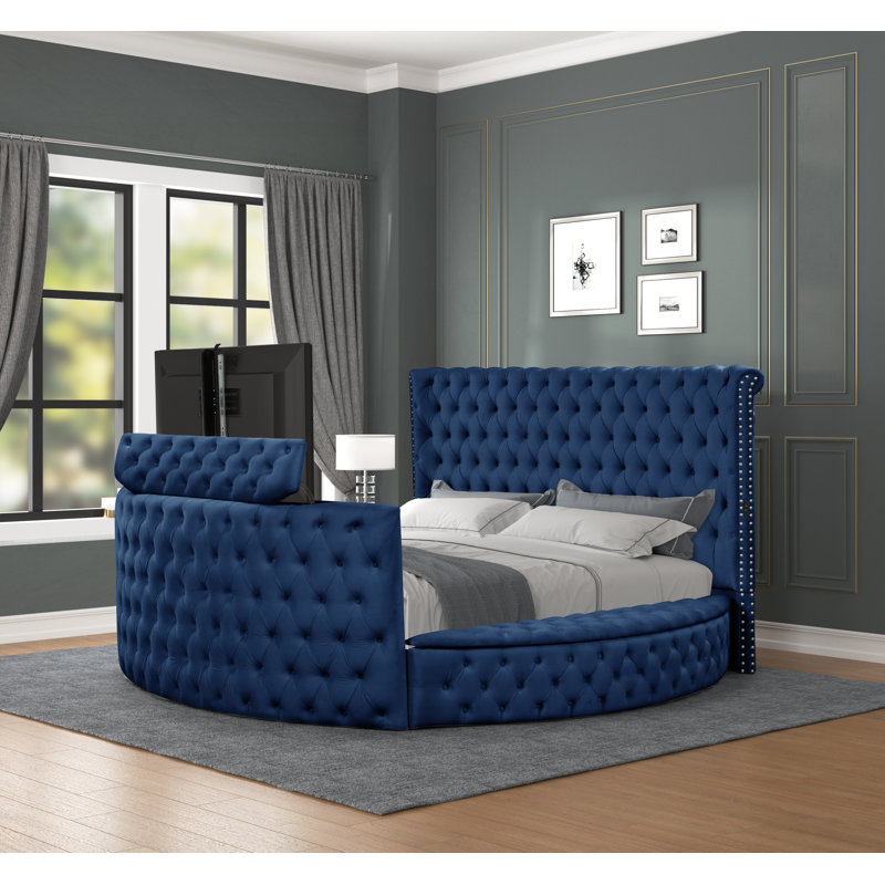 Kawaii Piece Bedroom Set, King, Navy