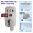 Rainfall Symphony 12inch Dual Showerhead Temperature Display Shower System with 2 in 1 Slider Bar Shower Handheld-106263952