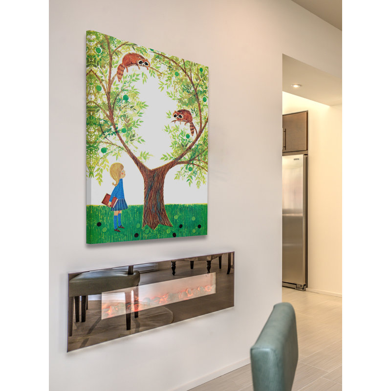 'Red Pandas' Painting Print on Wrapped Canvas