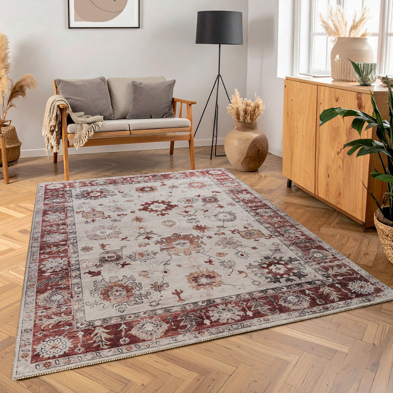 Oxford GC_NBL2015 Red 5 Ft. 3 In. X 7 Ft. 3 In. Area Rug, Rectangle 5'3" x 7'3", Red