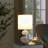 24" Mod Crystal Inspired Retro Table Lamp