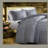 Durable 3-piece King Bedding Set, Grey Woven Polyester, Modern Design