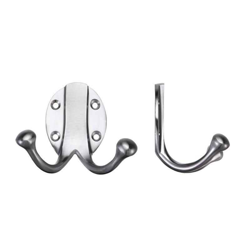 Wall Mounted Robe Hook, Satin Chrome