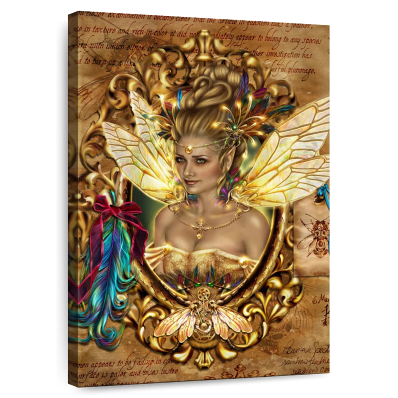 Kelan Black Honey Steampunk Fairy, 12" H x 8" W