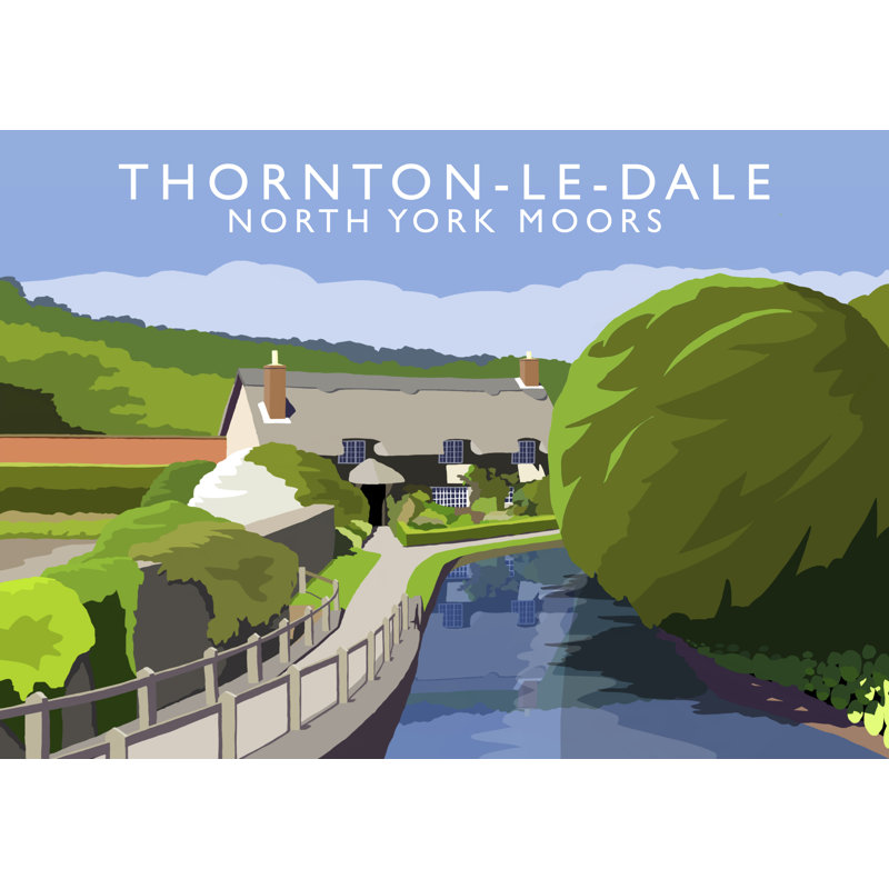 'Thornton-Le-Dale' by Richard O'Neil - Print, 30 cm H x 40 cm W x 1 cm D, No Frame