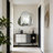 Jhanel Cloud-Shaped Black Wall Mirror