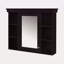 Armoire de rangement murale 35 po x 28 po avec porte miroir, armoire de salle de bain moderne avec miroir, armoire à pharmacie avec 6 tablettes ouvertes-580112818