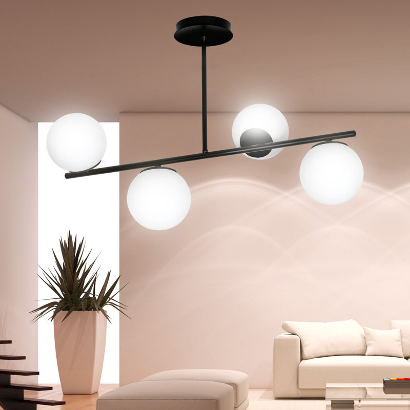 Gaen 4 - Light Unique/Statement Pendant, Black