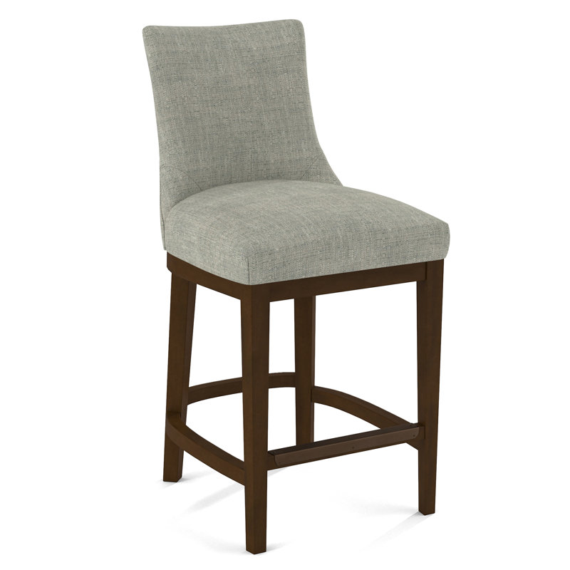 Upholstered Stool, Evolution Smokey, Pecan