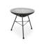Table de bout carrée en métal noir Nusa