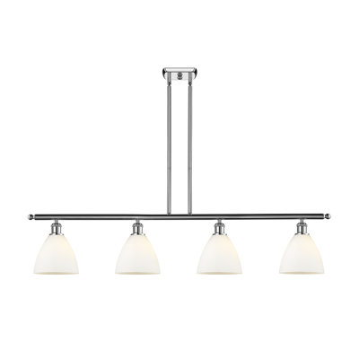 Luminaire suspendu linéaire à 4 lumières pour îlot de cuisine Amillya