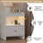 1 Drawer End Table with Storage and Built-in Outlets,Living Room End Side Table for Office,Bedroom,Living Roon-1639018779