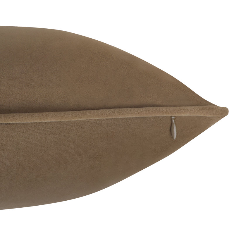 A1HC Luxurious Fine Soft Velvet Throw Pillow Cover, Cocoa, 12" x 20"
