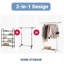 Meghans Adjustable Rolling Clothing Rack
