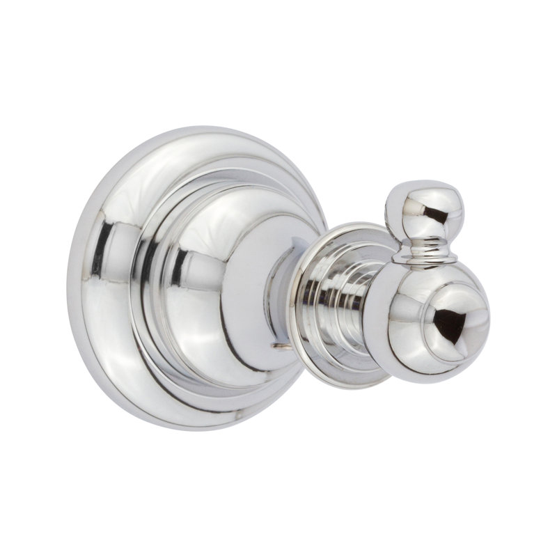 Pavin Single Robe Hook, Polished Chrome