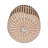 Keianna Vase Rattan Chevron Pattern 13" Multicolor Brown Black Ivory for Home Office Bedroom Living Room Decor