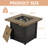 Hoopes Square Steel Propane Smokeless