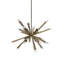 Starburst 29" Triple Tier Chandelier - Polished Chrome-675032461
