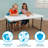 48 in. L Plastic / Acrylic Rectangular Adjustable Banquet Table