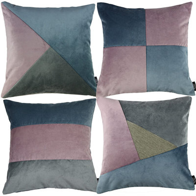 Patchwork Outdoor Reversible Pillow Cover