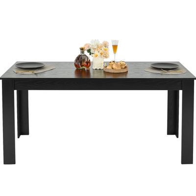 Rectangle Dining Table Wood Kitchen Table For 4-6 Person(Only Table)