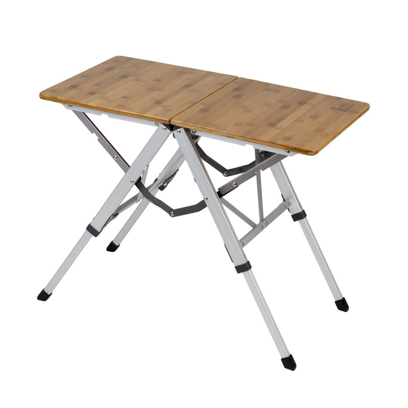 Fraser 70cm Solid Wood Rectangular Adjustable Folding Table
