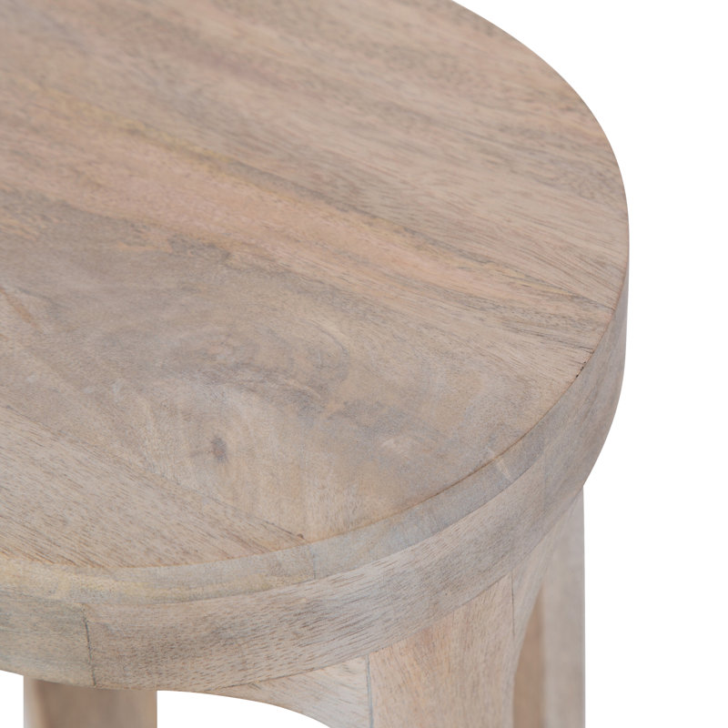 Chewelah Solid Wood End Table, White, 23" H x 8" W x 8" D
