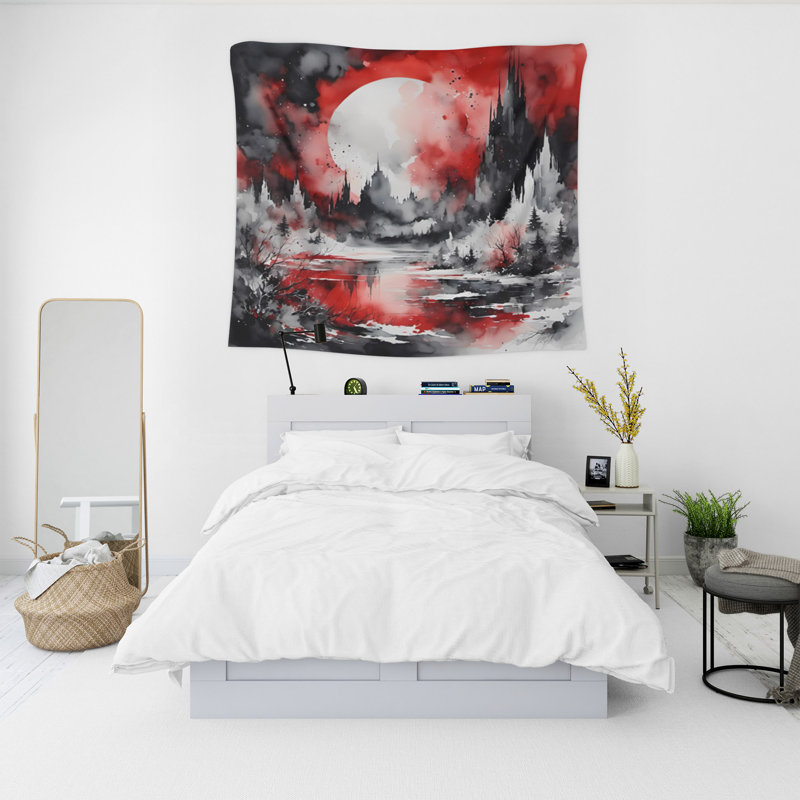 Tapisserie murale, H 80 po x l 68 po x P 0,8 po