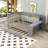 Full-Size Daybed with Built-in Storage, Desk, LED Lighting, and Charging Station-478221881