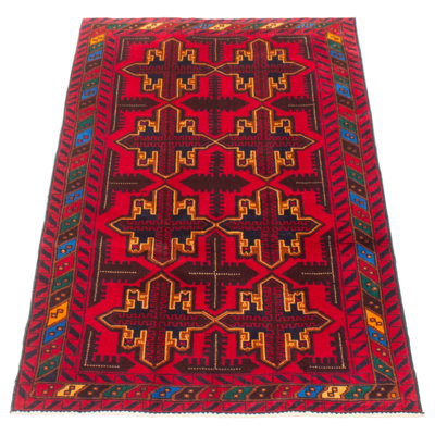 Teimani Red Rug 3'5" x 6'4"