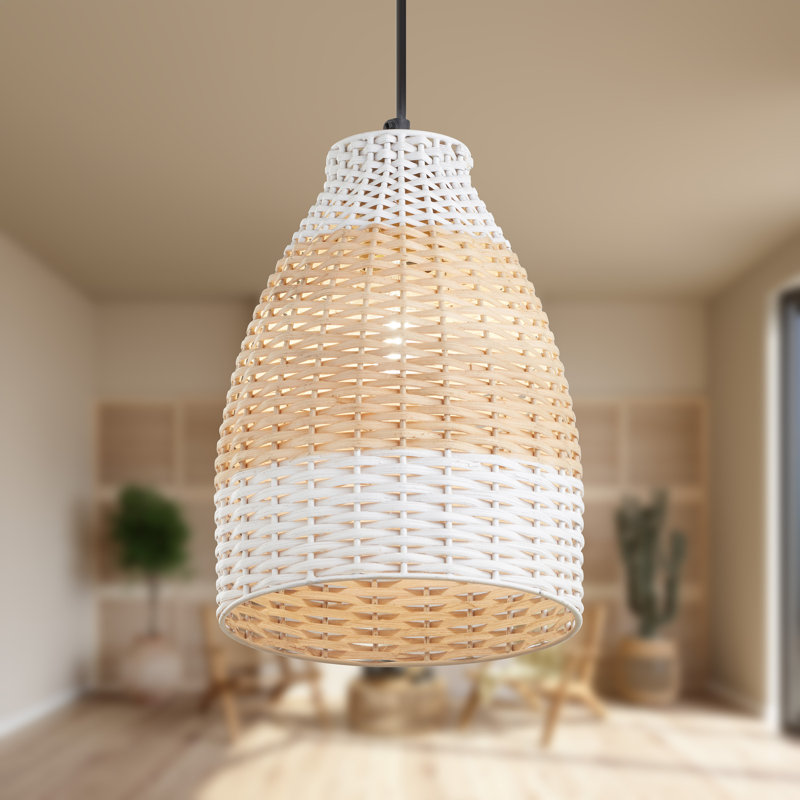 Luminaire suspendu en dôme 7,5 po Beachy White Dome - Bay Isle Home ™
