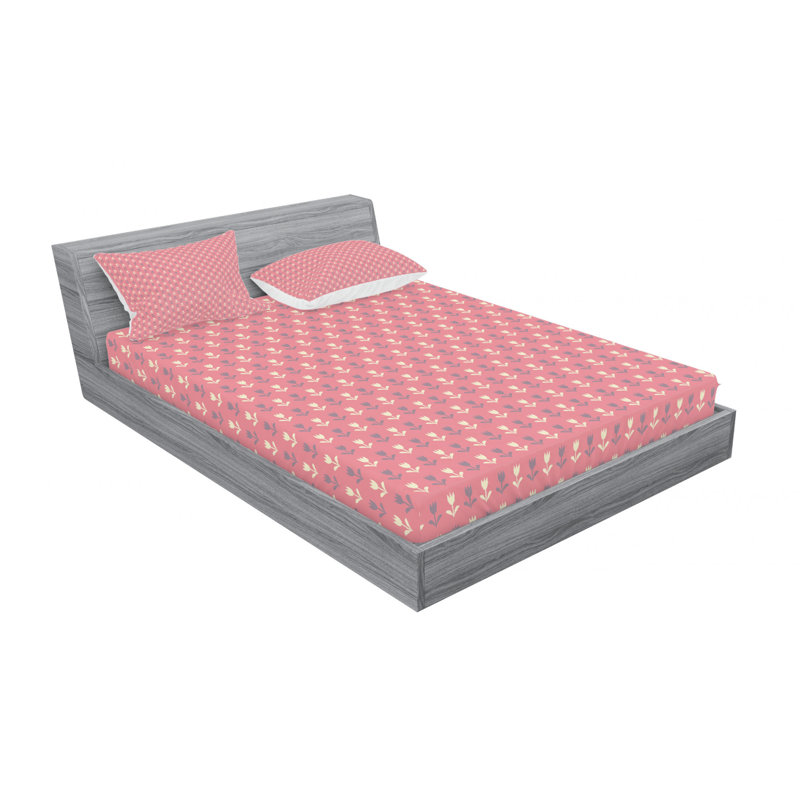 Full Yellow and White Polka Dot Microfiber Sheet Set
