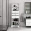Armoire de rangement moderne avec 3 tiroirs et tablettes réglables-114234587