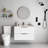 ​​30 Inch Wall Mounted Floating Vanity Bathroom Vanity Cabinet with Ceramic Sink​-819809970