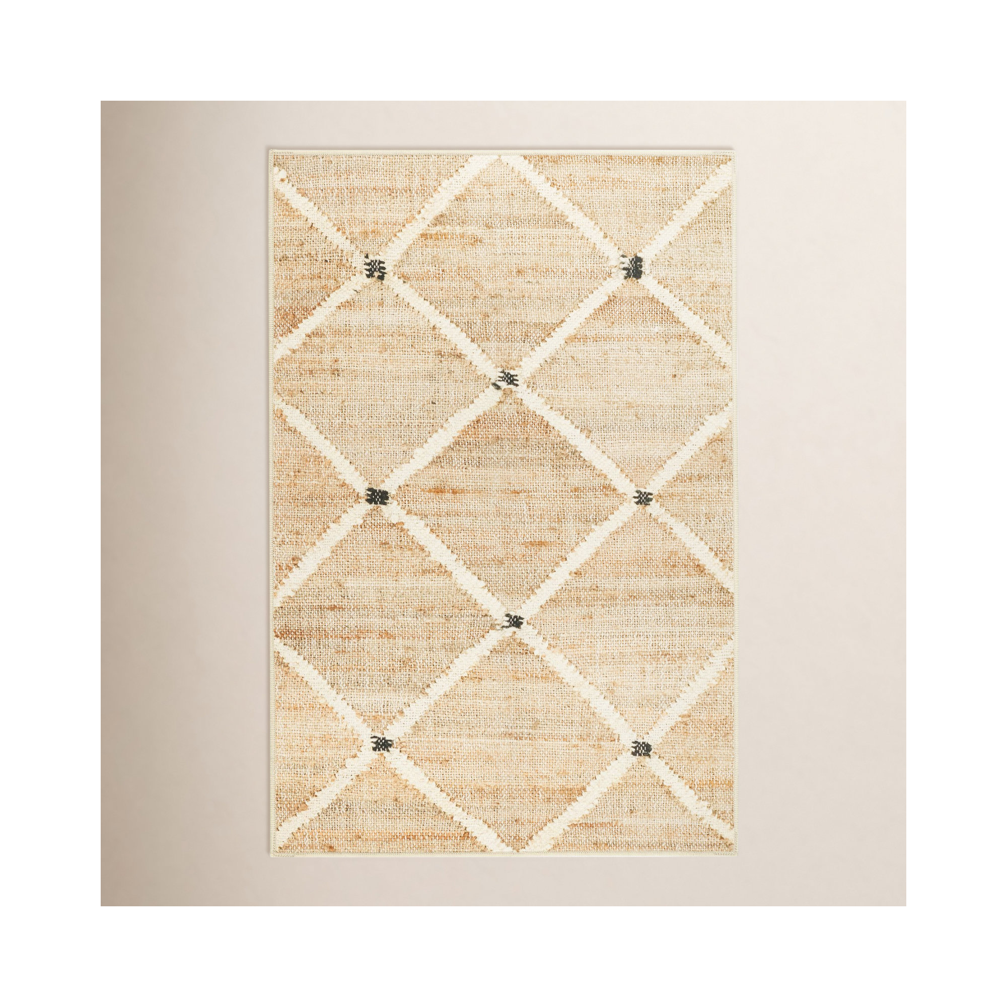 Kali Natural Machine Washable Rug, Rectangle 3' x 5'